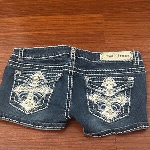 Miss Chic Jeans Dark Blue Denim with Floral Lining